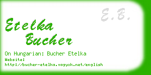 etelka bucher business card